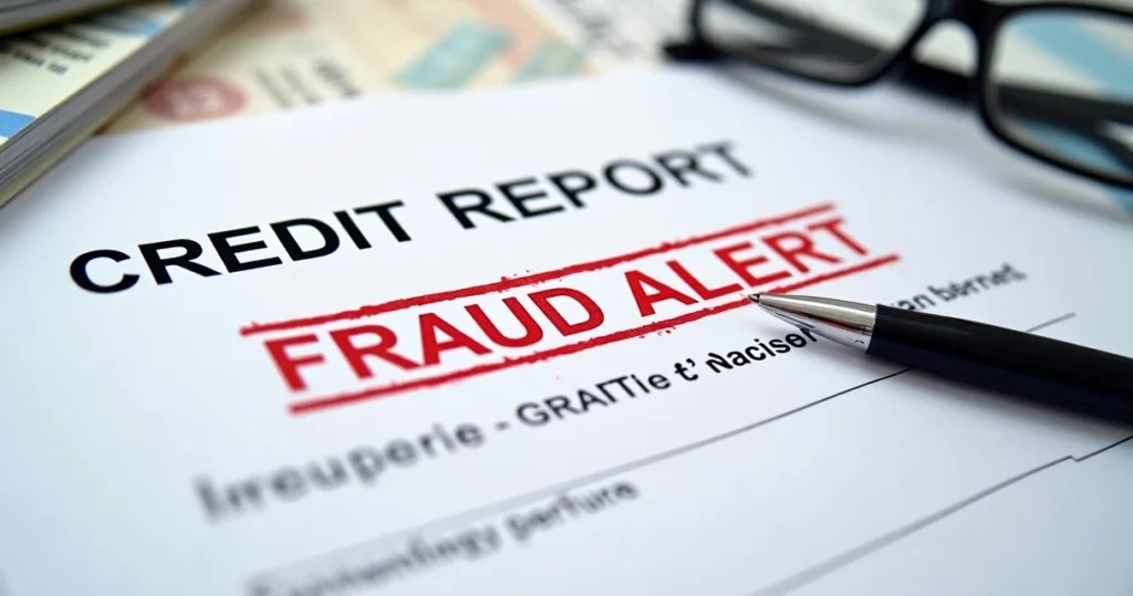 Fraud alert note on credit report 