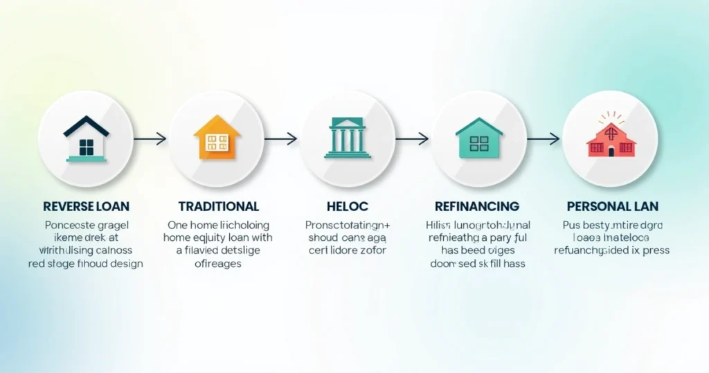 Diagram showing mortgage loan alternatives 