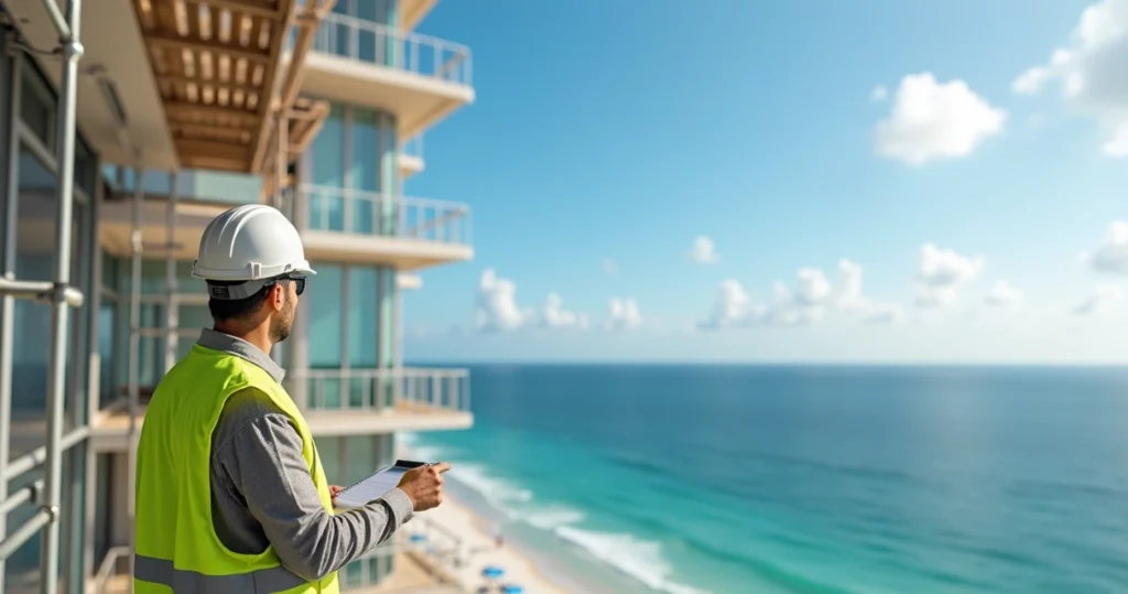 Milestone inspection of Florida condo building exterior 